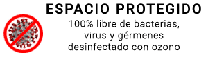 Espacio protegido libre de bacterias y virus